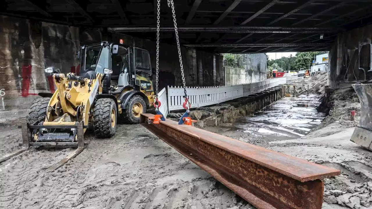 neue eisenbahnbrücke in vegesack: so geht es auf der baustelle voran