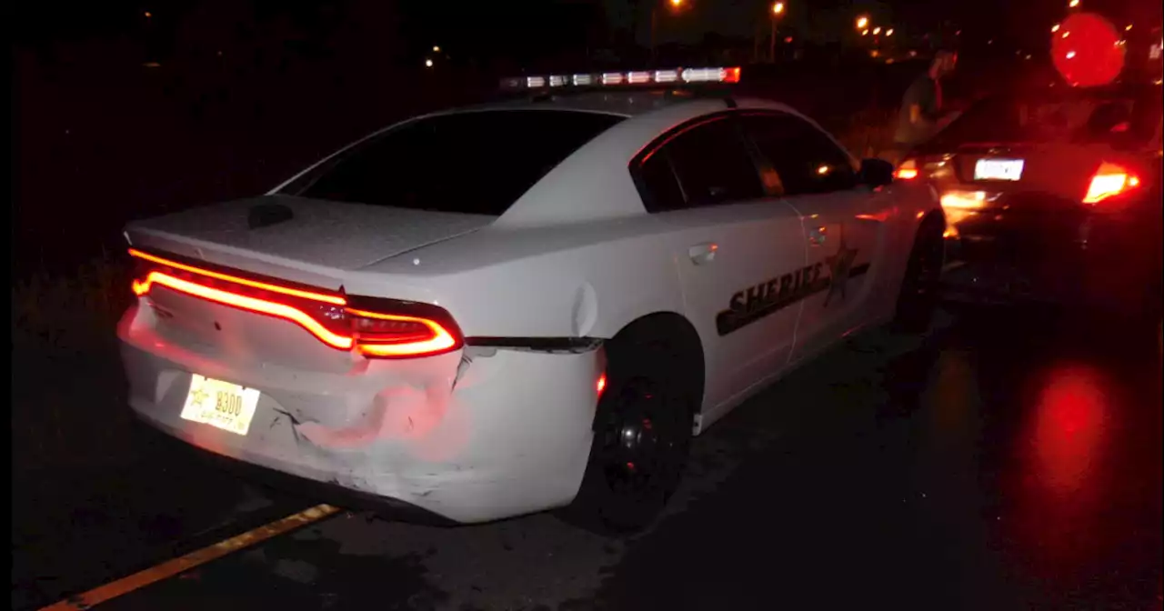 BCSO Deputy's vehicle struck while conducting traffic stop