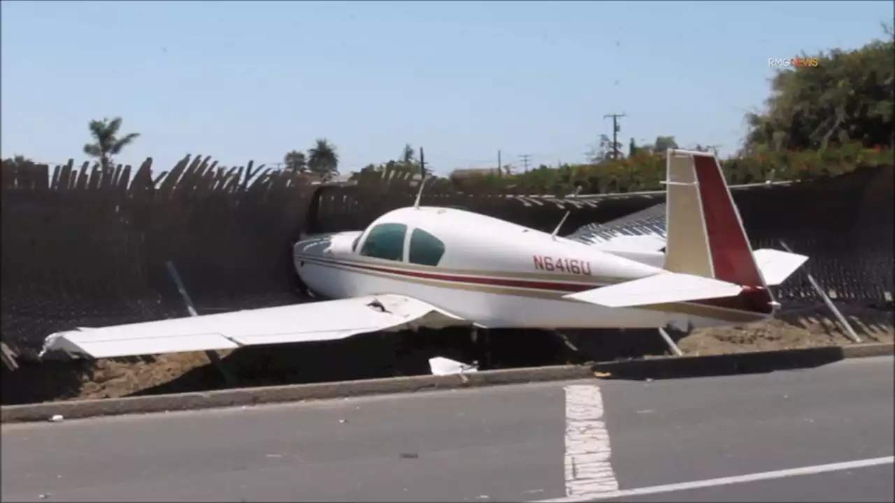 Small plane crashes outside Oxnard Airport, leaving pilot with only minor injuries