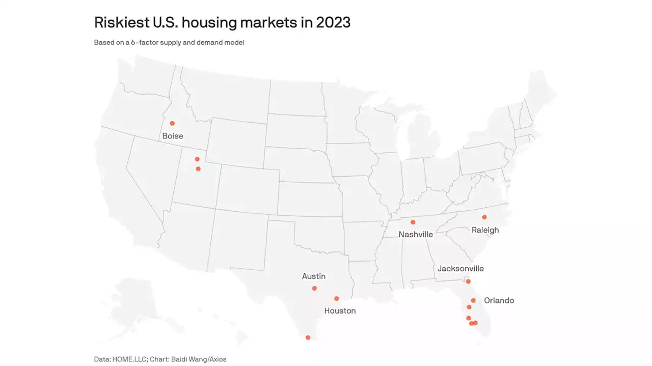 The cities where house prices are most likely to fall