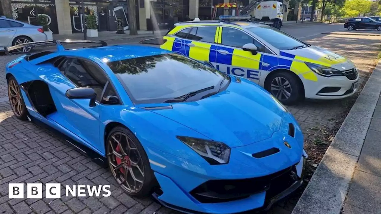 Lamborghini worth £270k seized in Milton Keynes over insurance