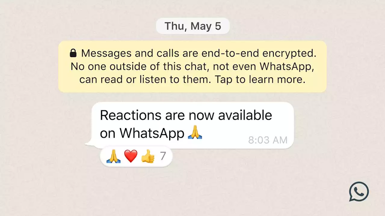 WhatsApp now lets you use any emoji as a reaction