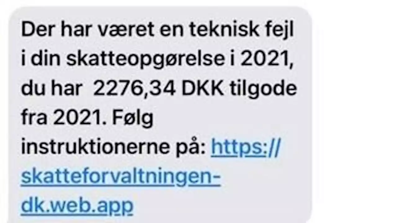 Flere har modtaget beskeden: Nu advarer Skattestyrelsen mod den