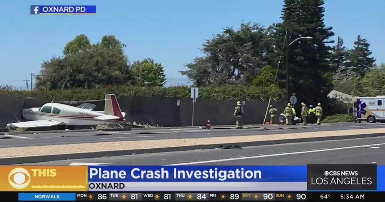 Pilot suffers minor injuries after plane crashes in Oxnard