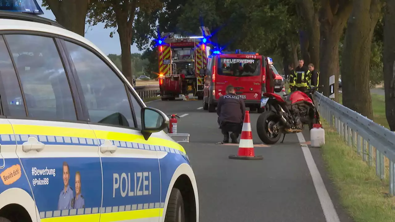 Retter kämpfen um verunglückten Biker auf B96 – erfolglos