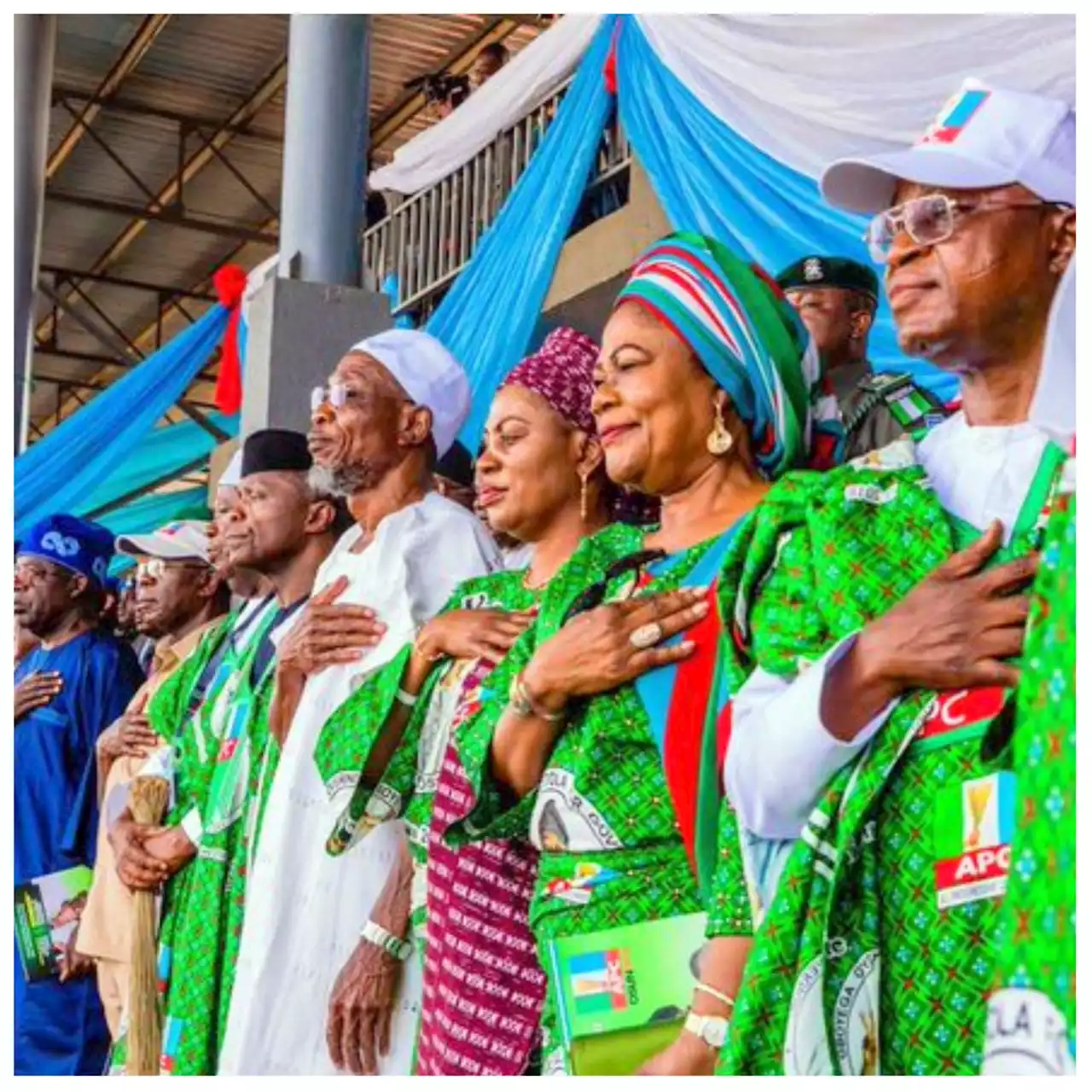 Osun election: Osibanjo, Tinubu, governors storm Osogbo for APC grand rally