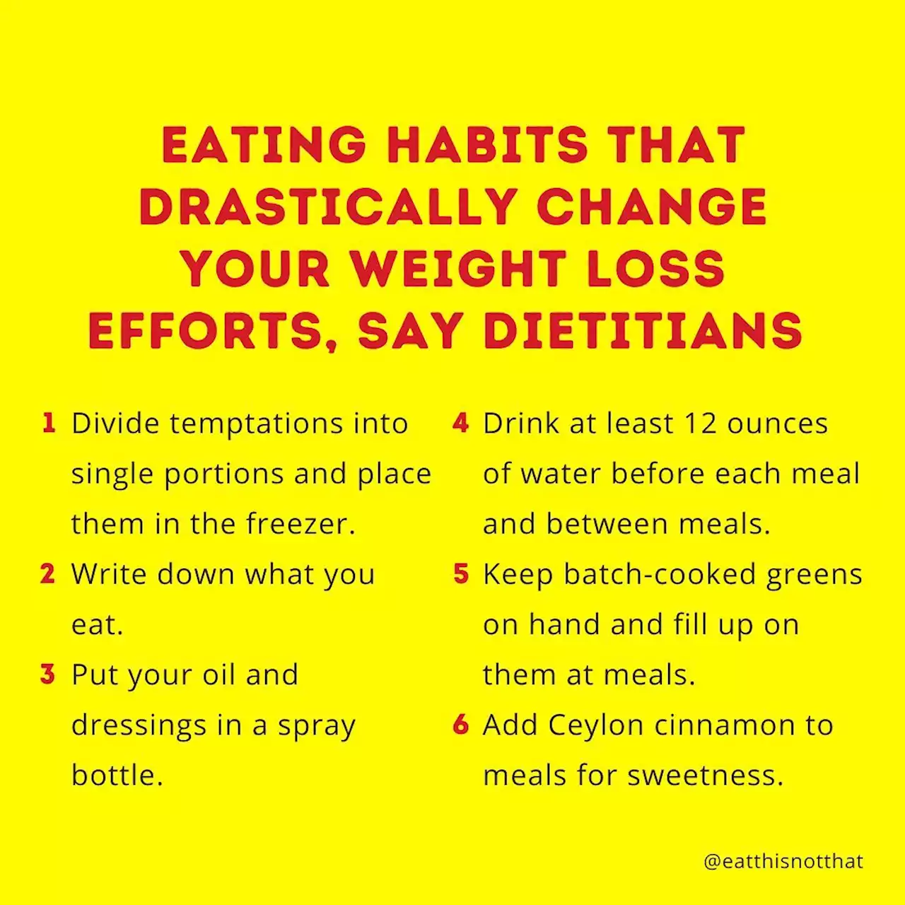 13 Eating Habits That Drastically Change Your Weight Loss Efforts, Say Dietitians — Eat This Not That