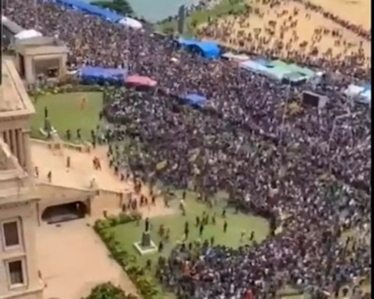 WATCH: Protesters storm Sri Lankan President's residence