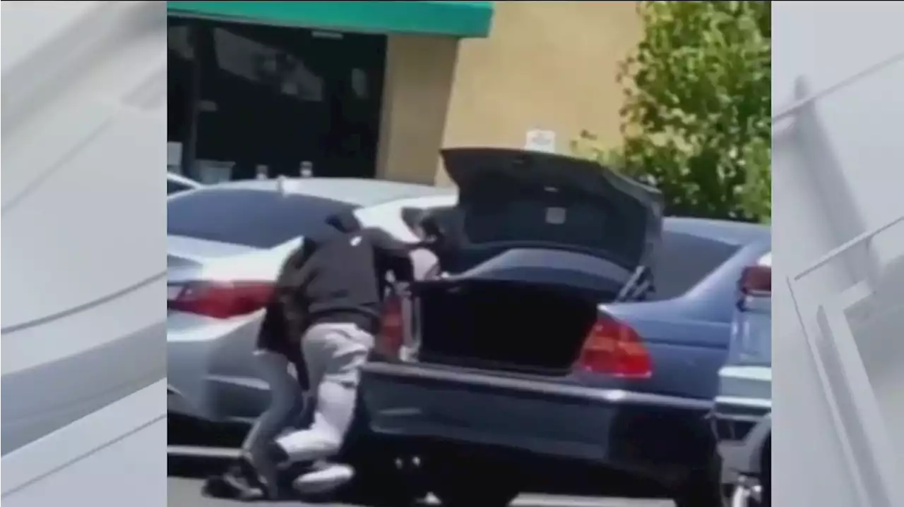 Brazen robbery caught on camera in Rowland Heights parking lot