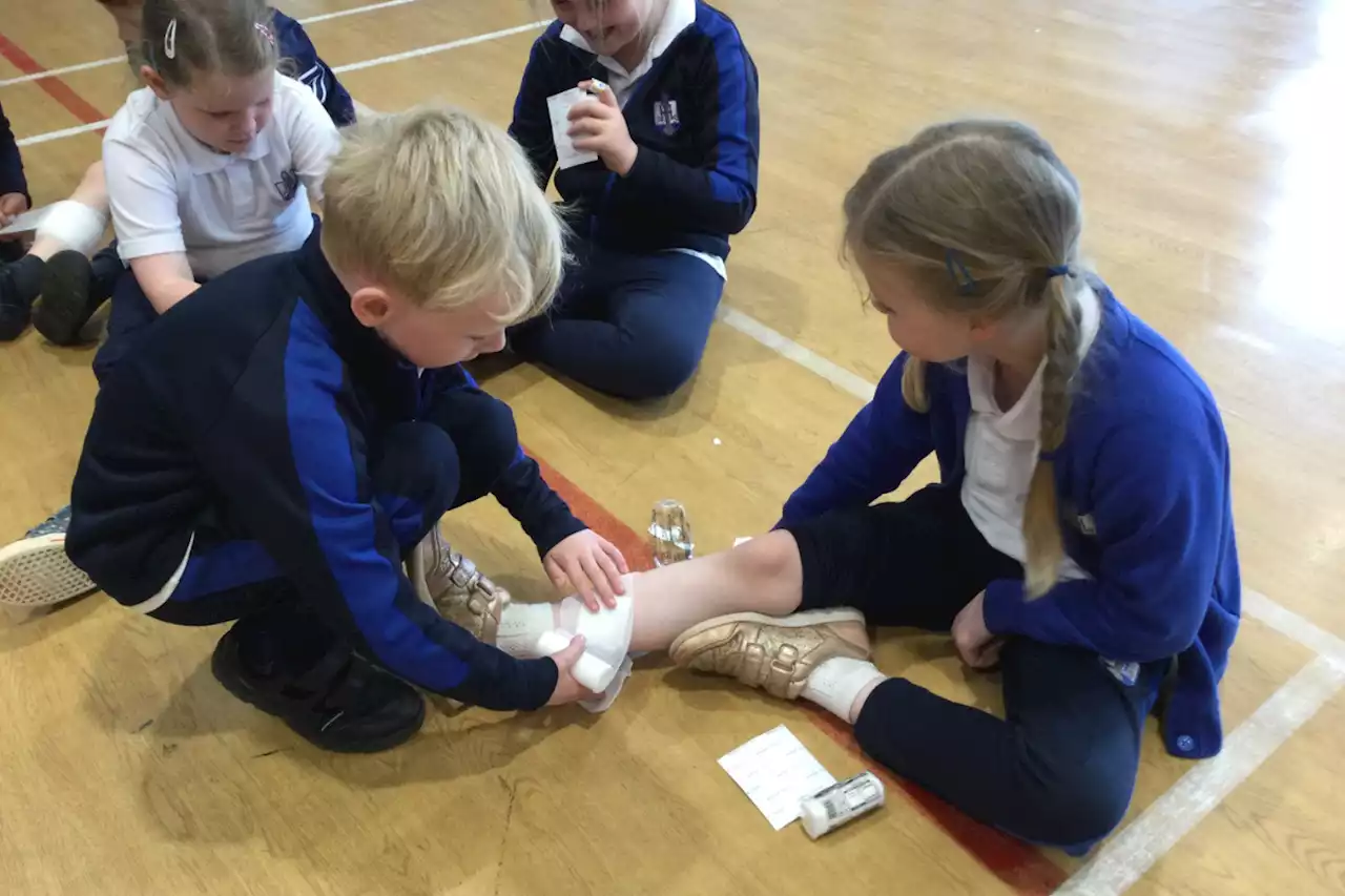 Pupils learn first aid in award-winning programme featured on Dragon's Den