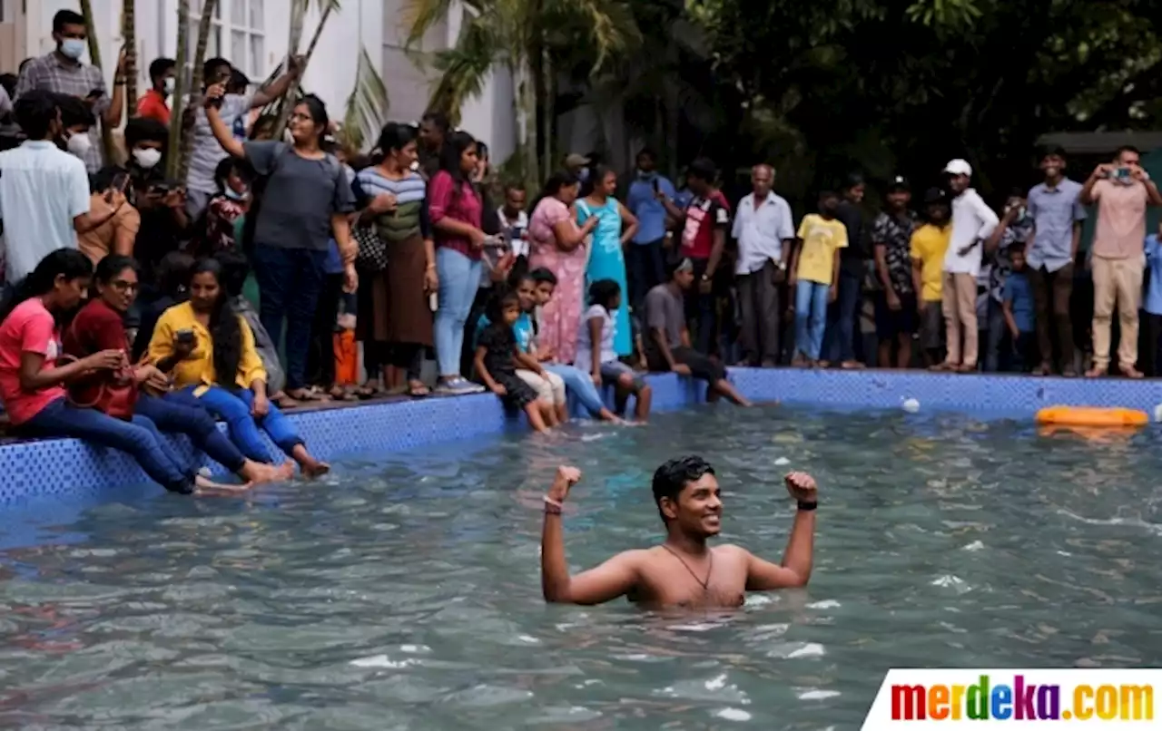 Foto : Bak Tempat Rekreasi, Begini Rumah Presiden Sri Lanka yang Dipadati Warga | merdeka.com