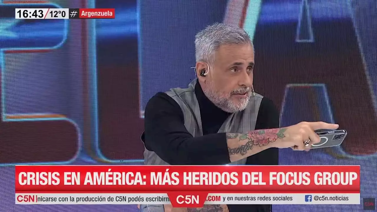 Amenazaron a Jorge Rial durante su programa en C5N