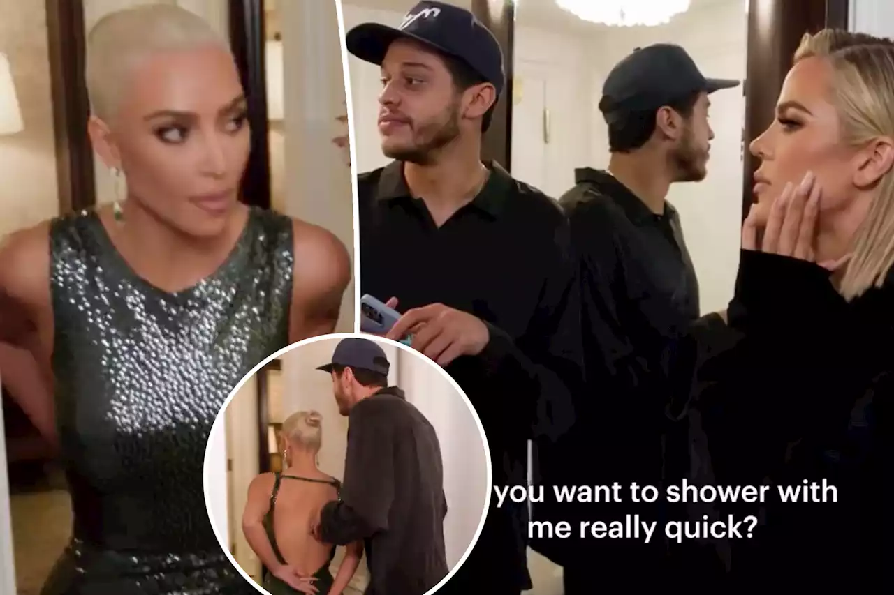 Kim Kardashian asks Pete Davidson to shower with her in ‘Kardashians’ trailer