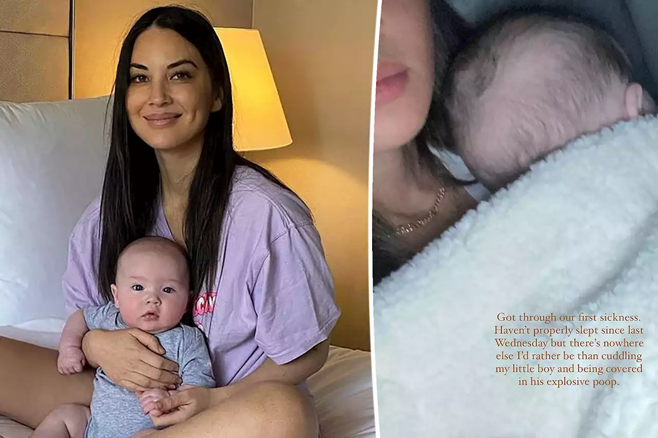 Olivia Munn hasn’t slept in days following son Malcolm’s ‘first sickness’