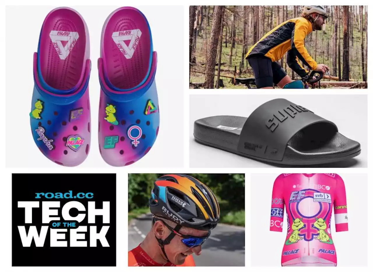 Will you be wearing the Rapha + Palace EF Crocs? Plus loads more new stuff from Continental, Rudy Project, Muc-Off, Showers Pass & Suplest