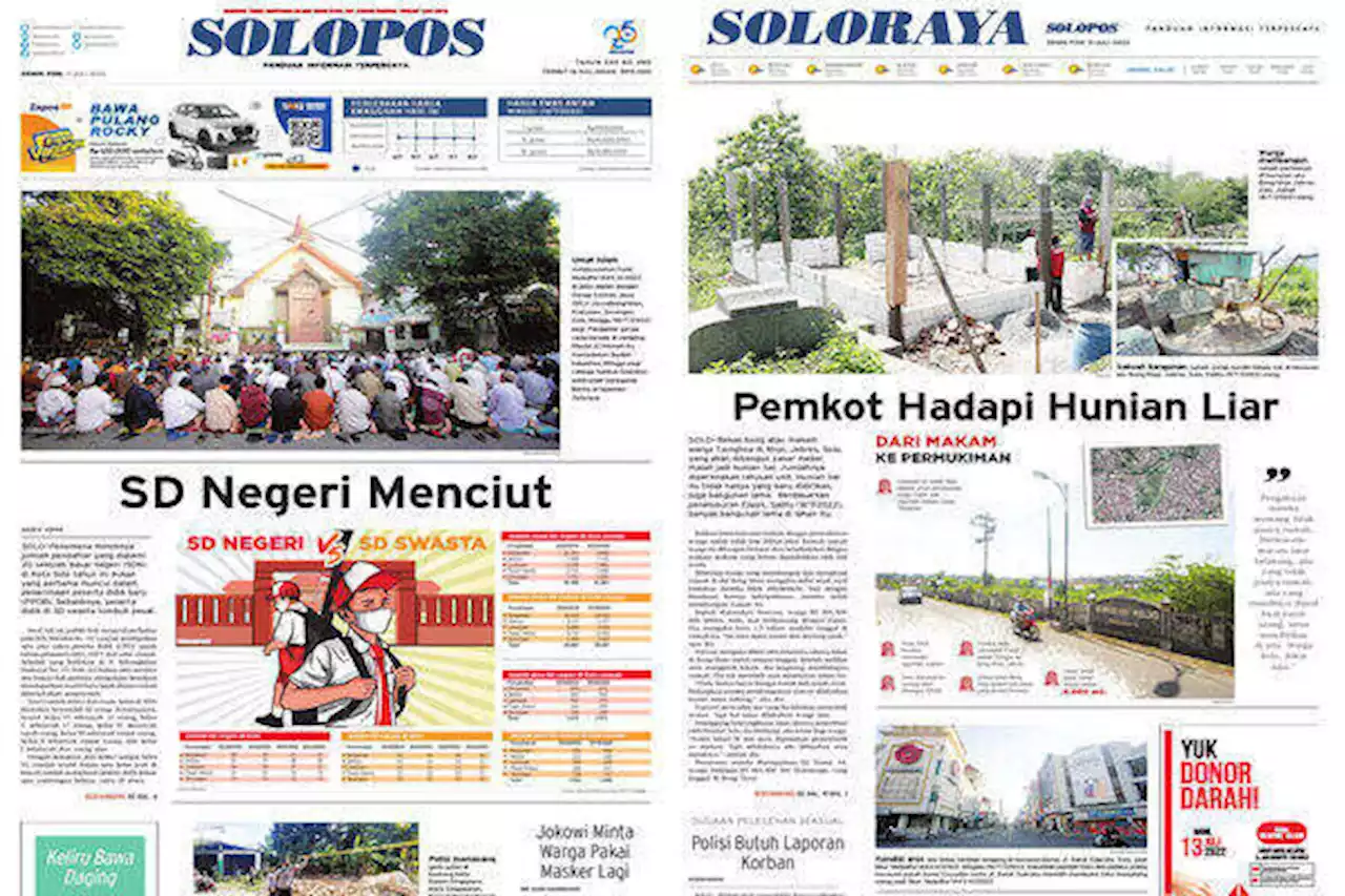 Solopos Hari Ini: SD Negeri Menciut