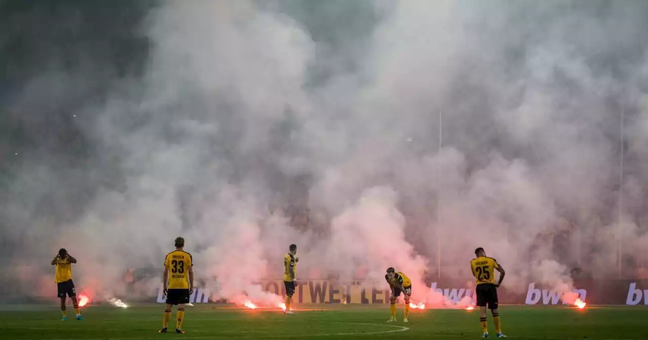 Dynamo Dresden bekommt für Pyrotechnik-Einsatz saftige Strafe aufgebrummt