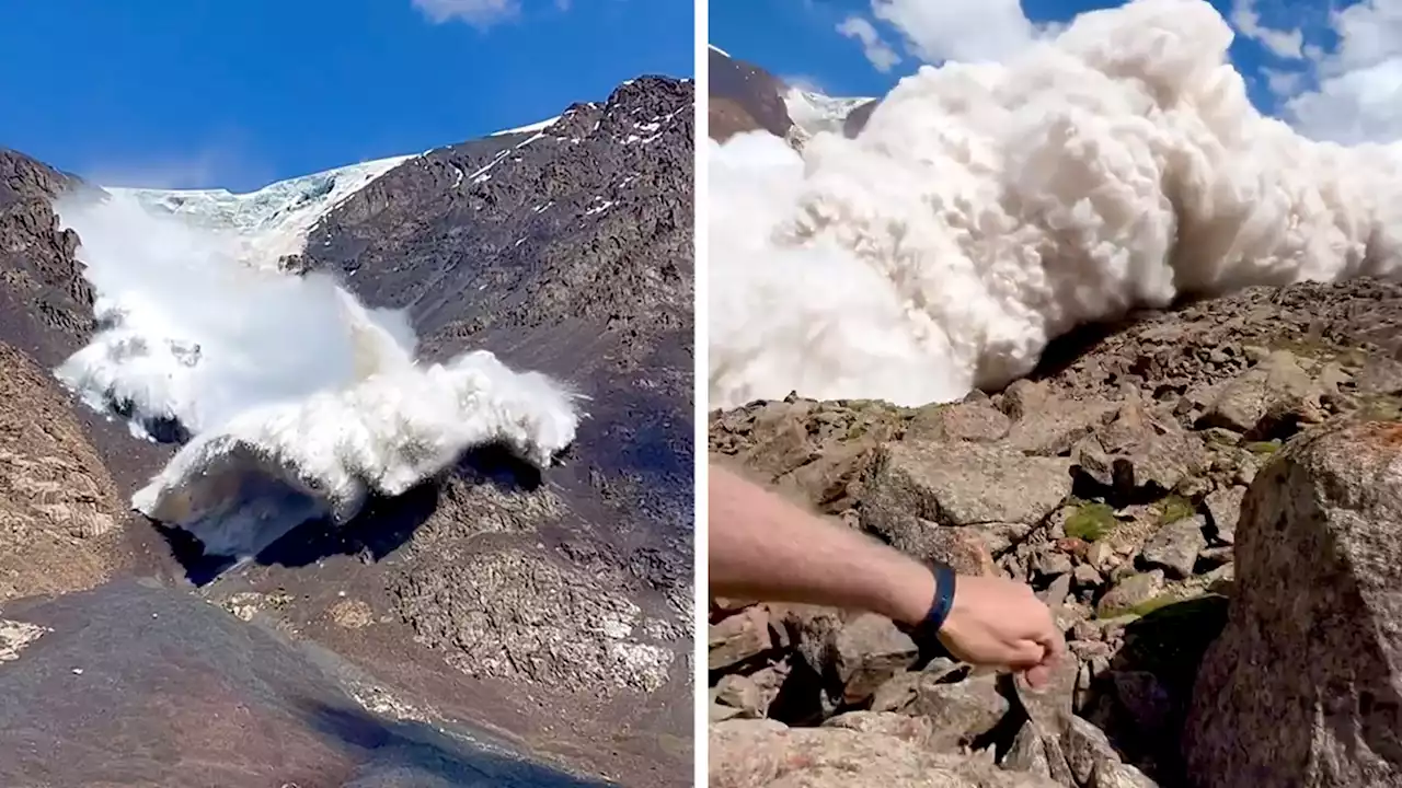 Massive Avalanche Captured on Camera, Almost Takes Out Photographer