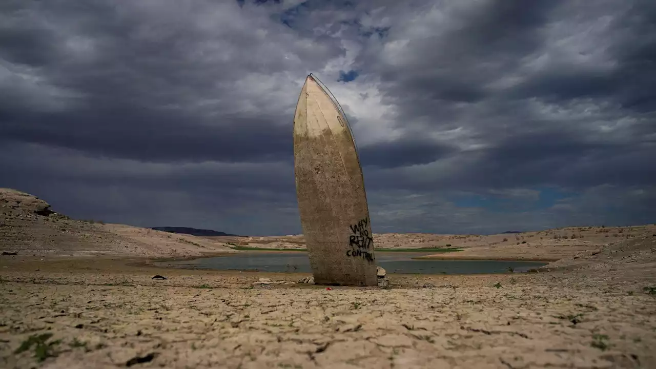 Photos: Withering drought shows Lake Mead boat graveyard