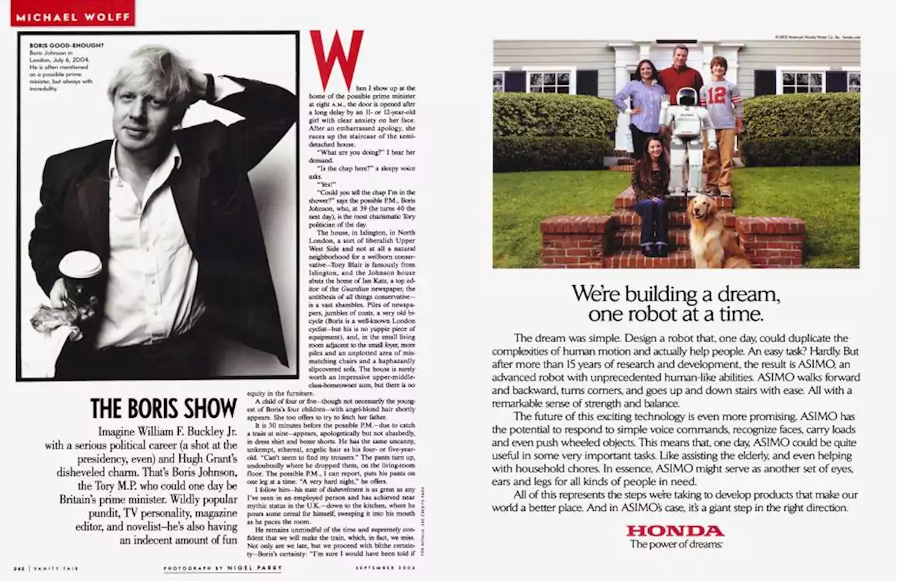 THE BORIS SHOW | Vanity Fair | September 2004