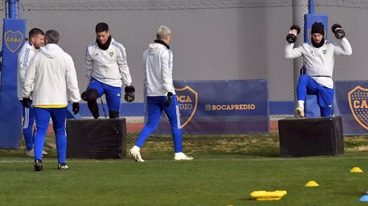 Boca entrenó a puertas abiertas y Zambrano e Izquierdoz estuvieron en el gimnasio