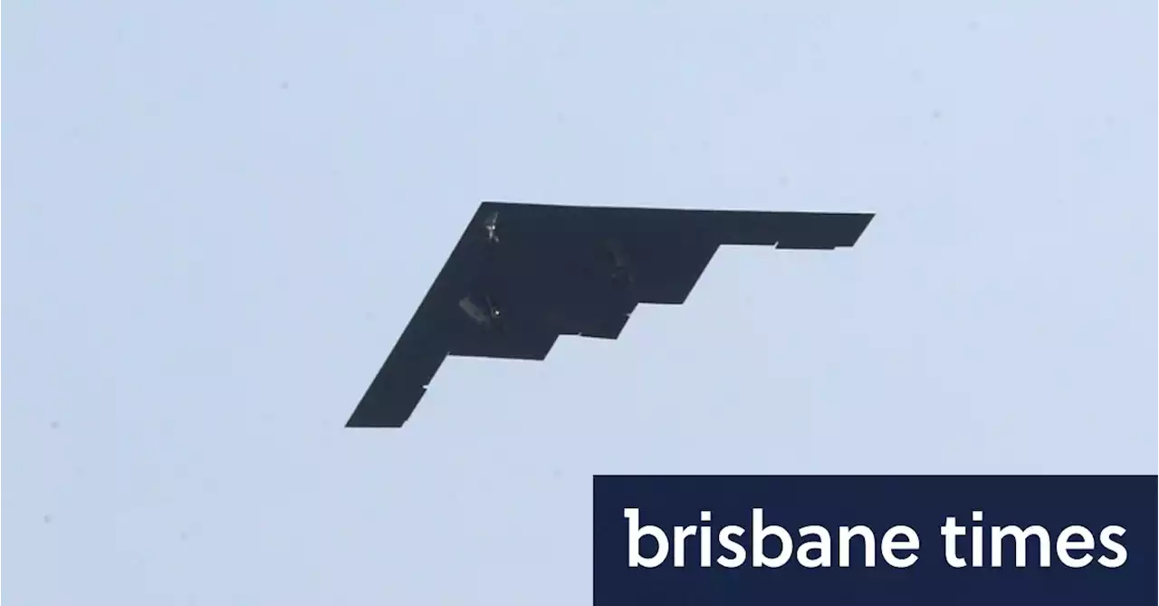 Stealth bombers fly into Brisbane in US show of force to region