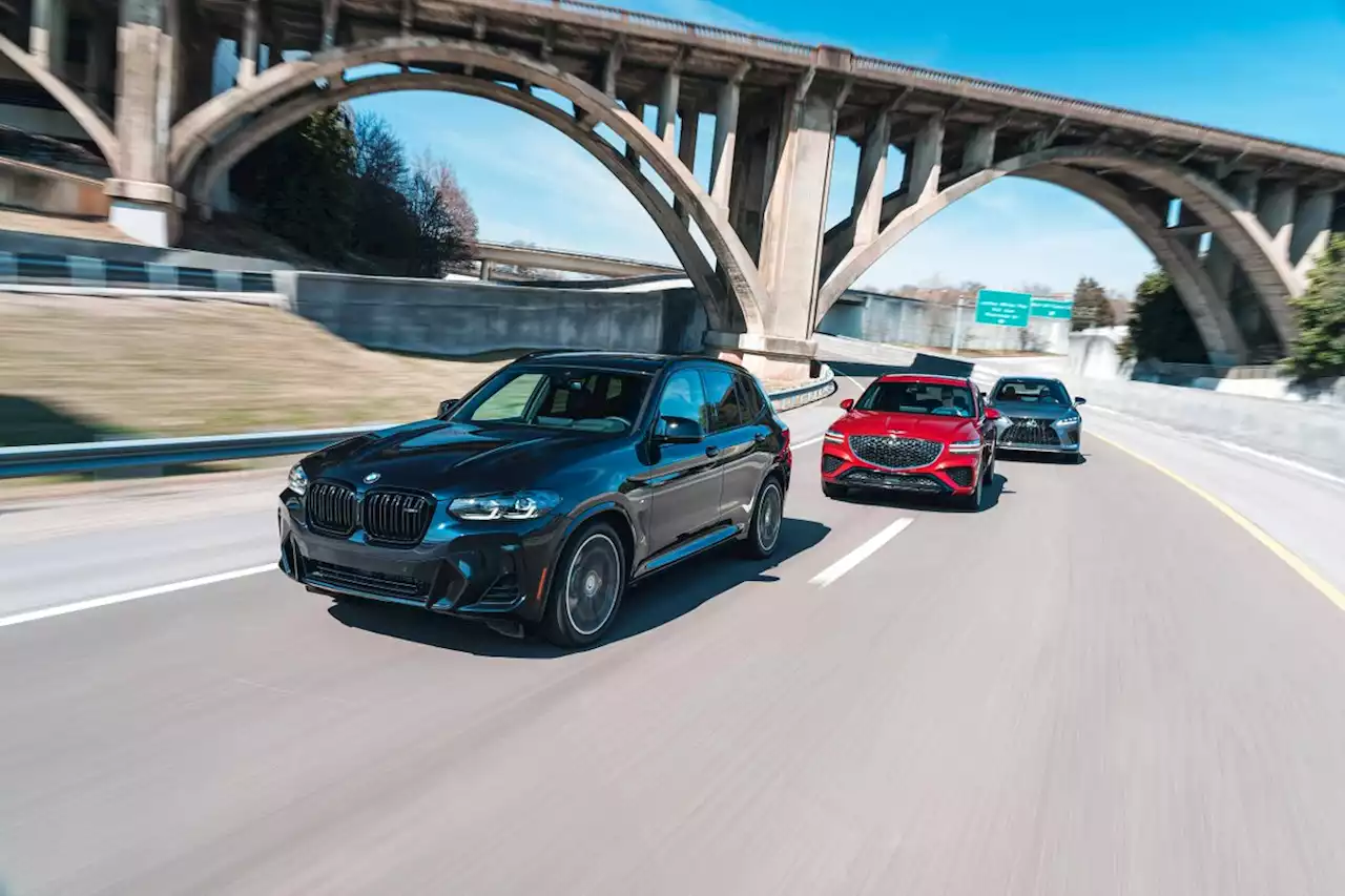 Tested: 2022 BMW X3 M40i vs. Genesis GV70 3.5T Sport vs. Lexus RX350 F Sport