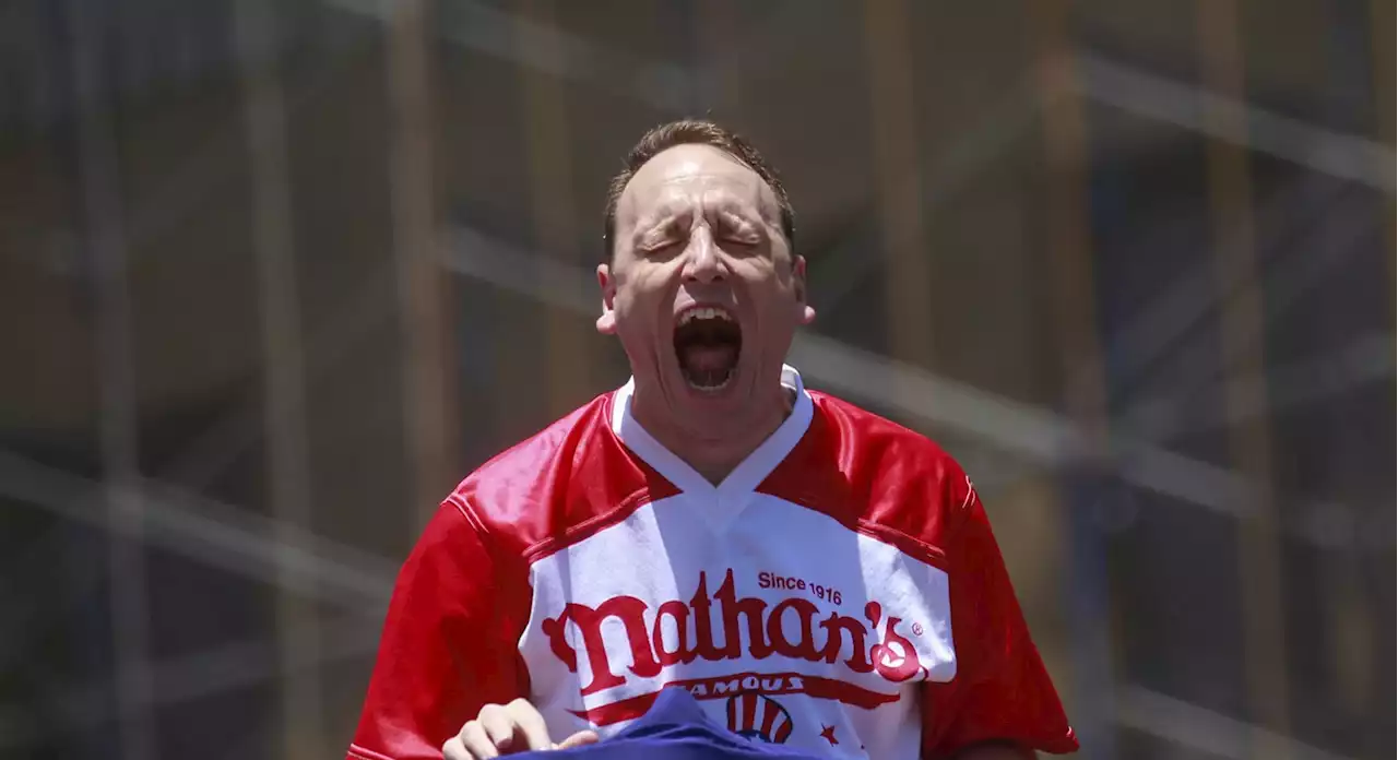 Twitter Got Wildly Excited About Joey Chestnut’s Takedown of a Protestor