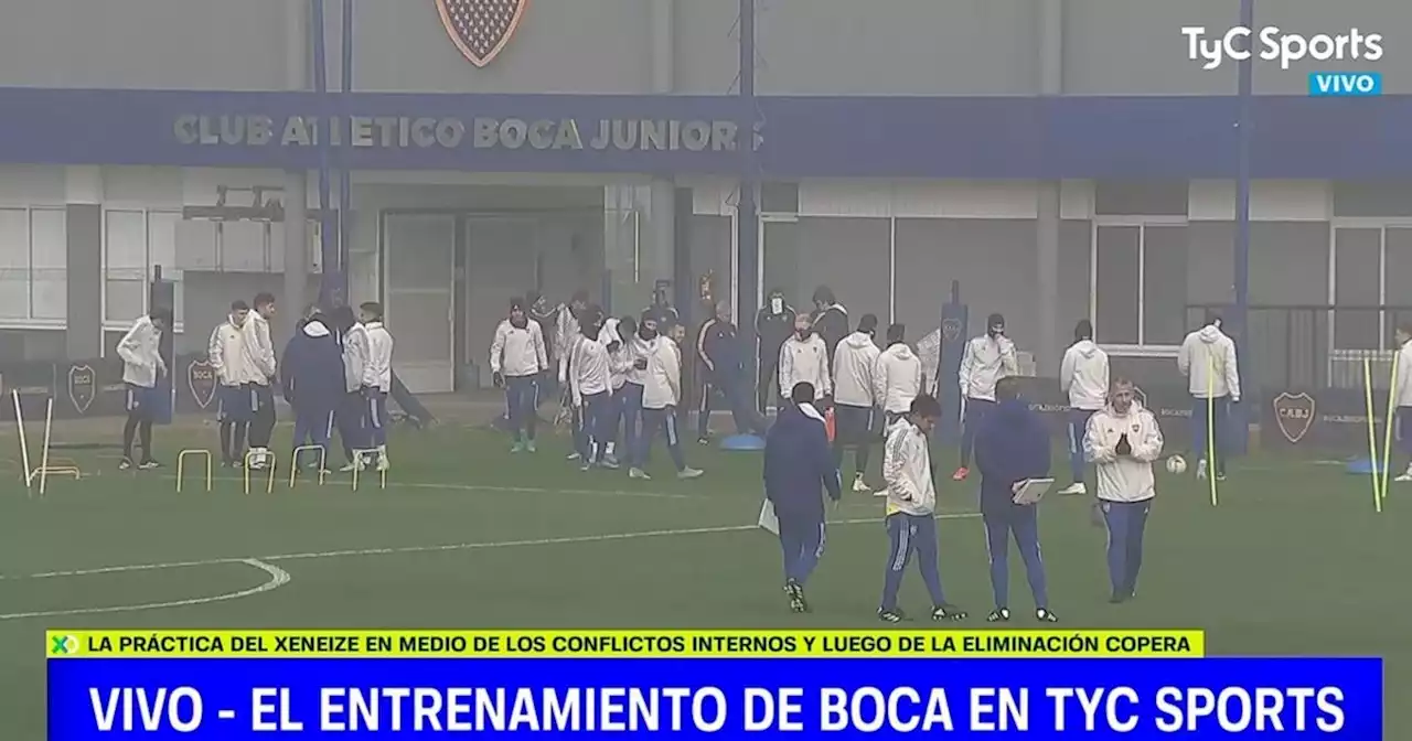 El minuto a minuto de la práctica de Boca