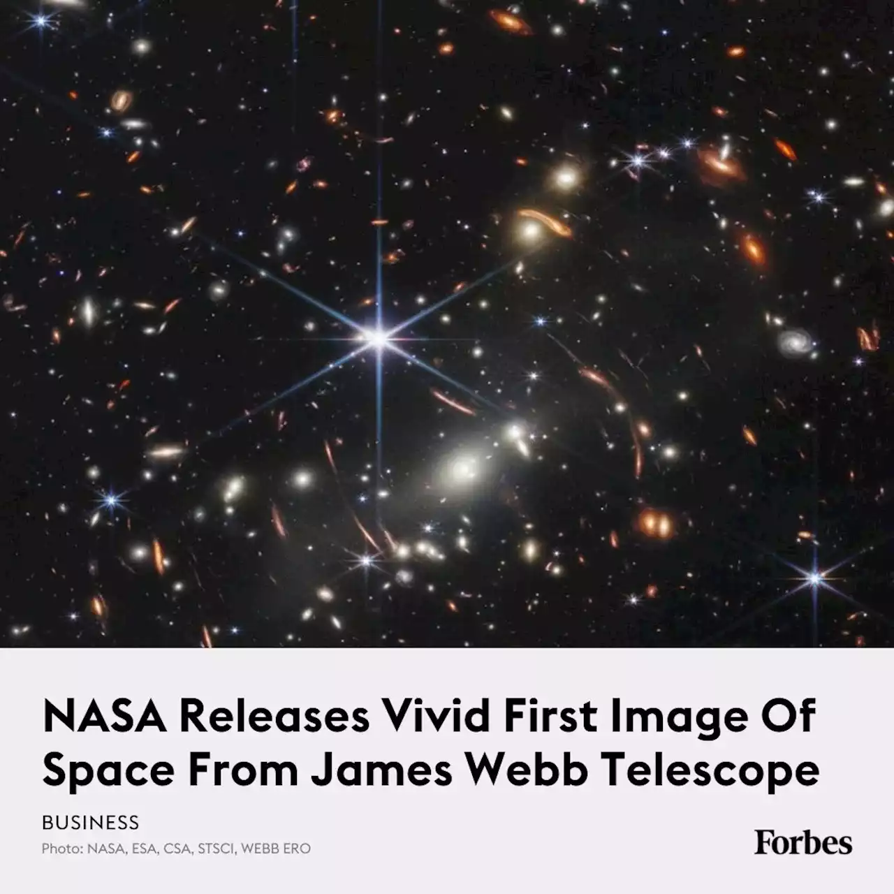 NASA Releases Vivid First Image Of Space From James Webb Telescope