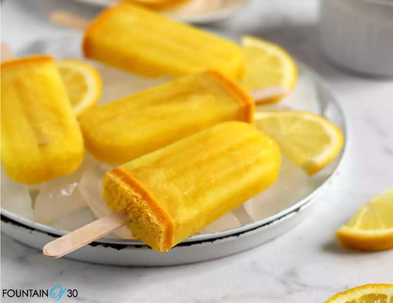 Cool and Tangy Lemon Turmeric Popsicles are Easy to Make