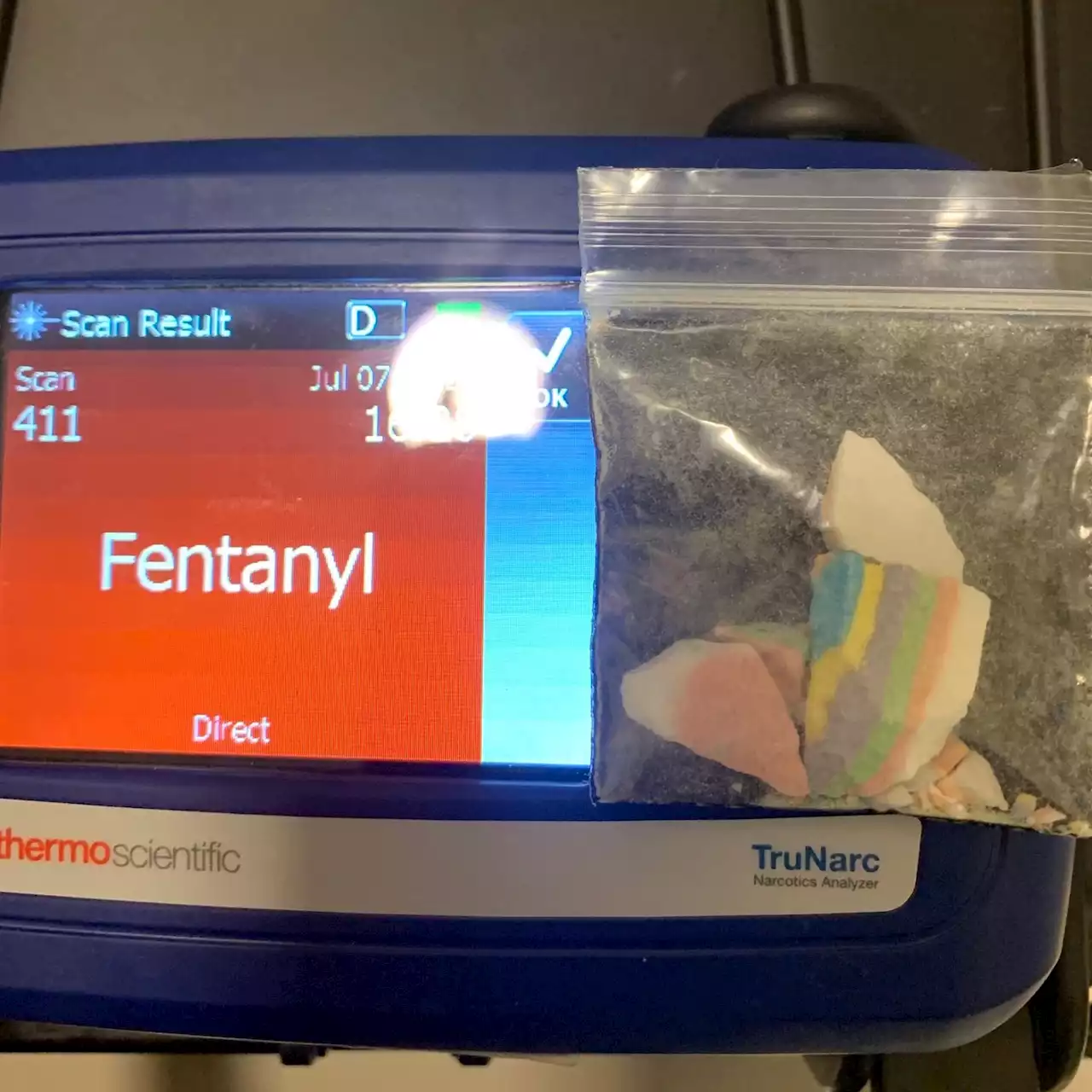 Police warn parents after finding rainbow-colored fentanyl