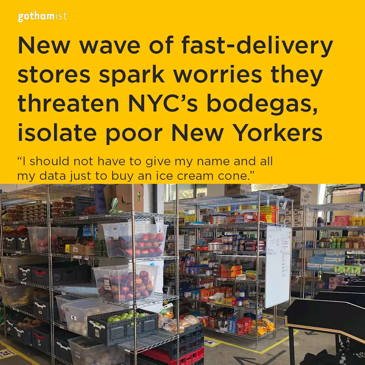 New wave of fast-delivery stores spark worries they threaten bodegas, isolate poor New Yorkers