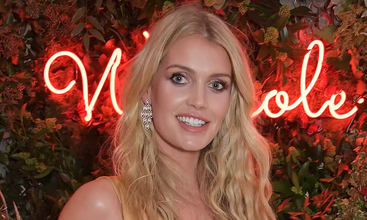 Lady Kitty Spencer is a vision in polka dots at Dolce & Gabbana haute couture show