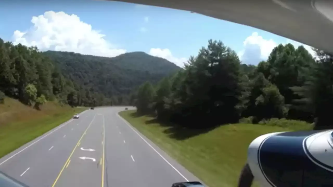 Watch: Video shows newbie pilot make a daring emergency landing on highway