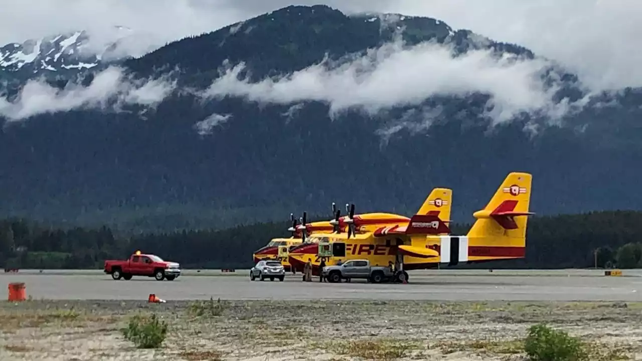 Super Scooper firefighting planes stop over in Juneau