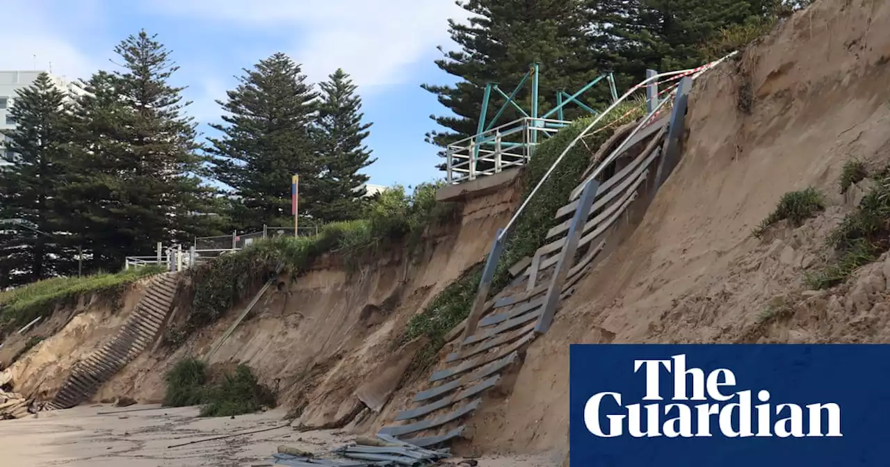 Sydney’s North Cronulla beach almost vanishes after wild weather causes severe erosion