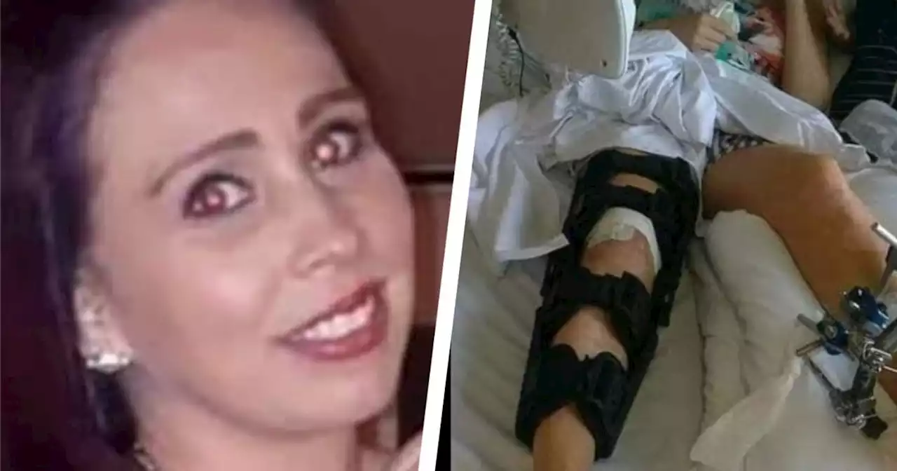 Mum lost knee and 'shattered' ankle falling into 'death trap' quarry