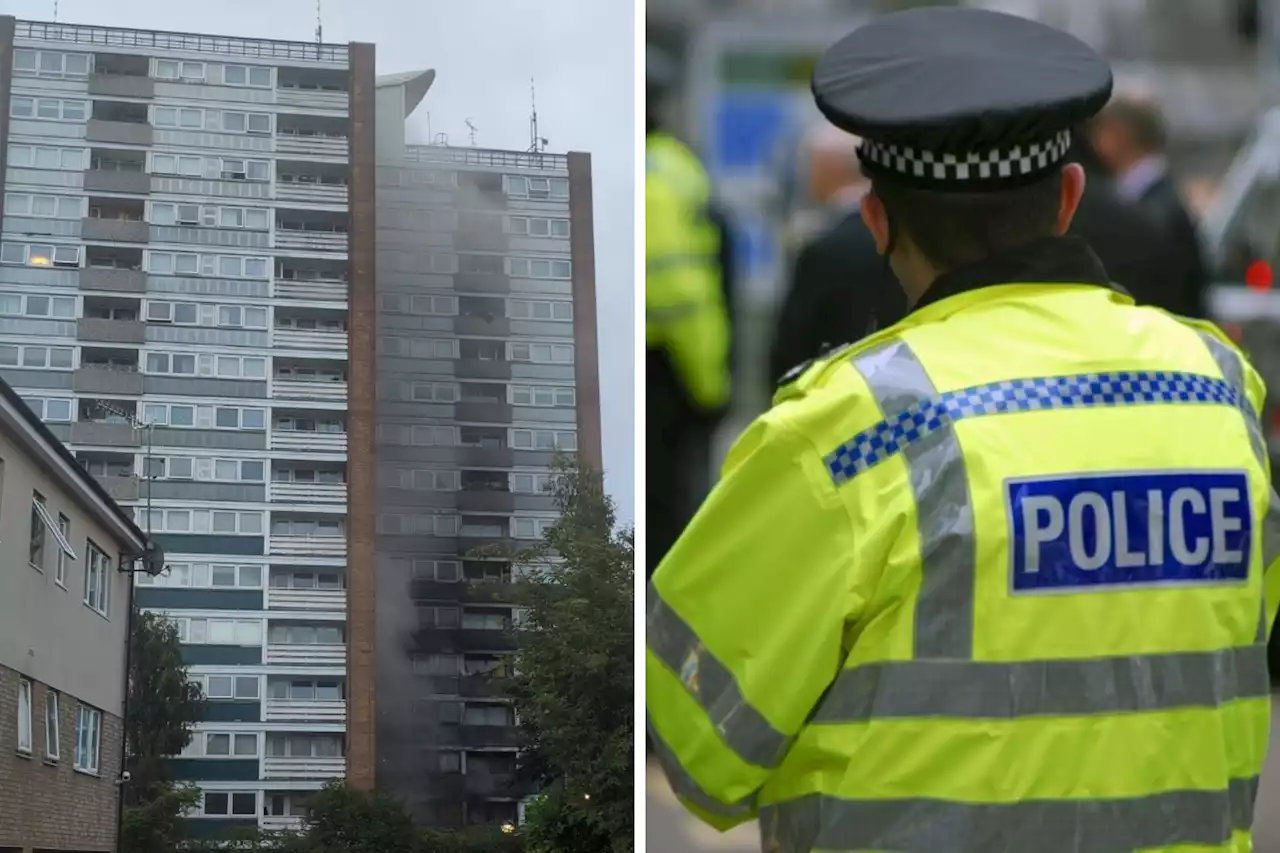 Two teenagers arrested over 'arson' at tower block