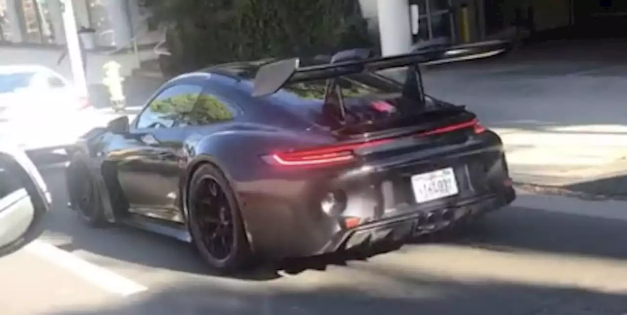 Here's the Porsche 992 GT3 RS on the Streets of California