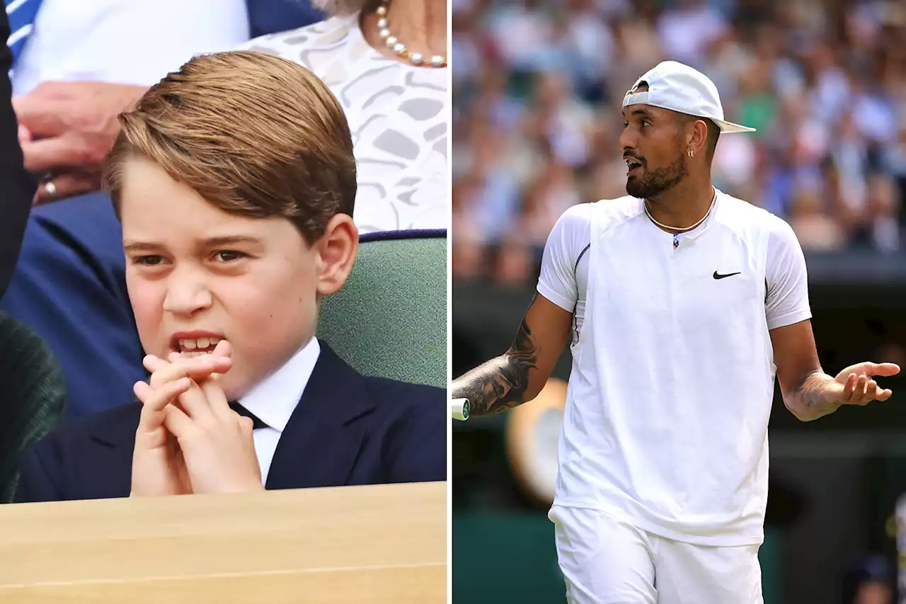 Royal fans say same thing as they spot Prince George's 'reaction to Kyrgios'