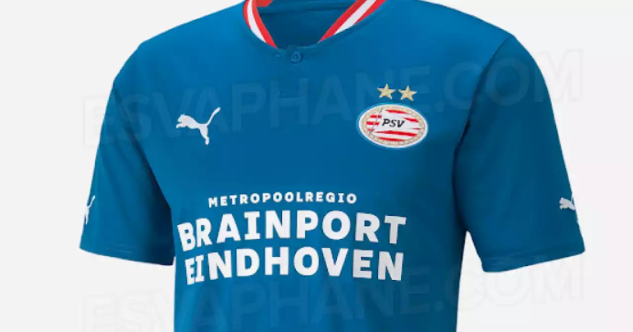 Ook derde shirt van PSV lekt uit: logo keert terug op blauw tenue, strak design