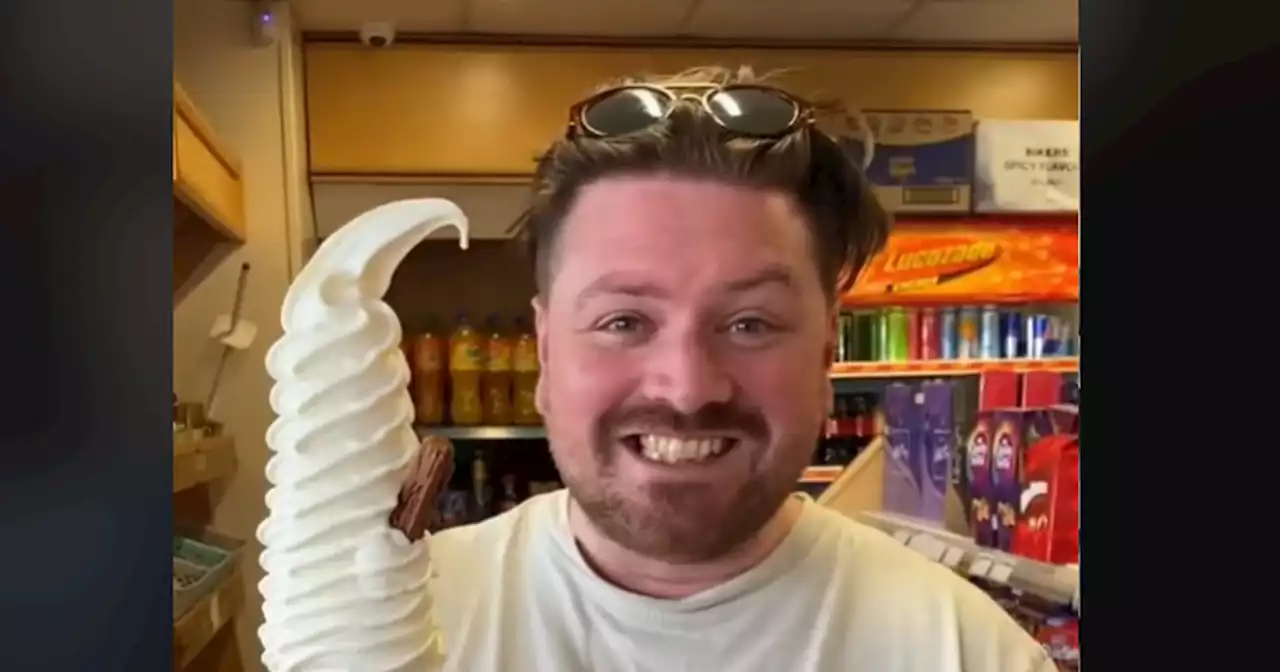 Irish shop claiming to sell the country's biggest 99 ice cream goes viral