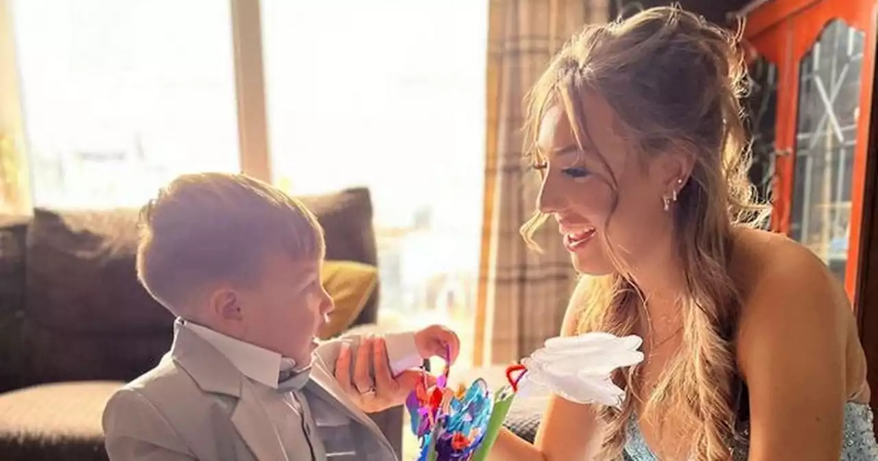 Teen mum who 'couldn't find a babysitter' takes toddler as date to school prom