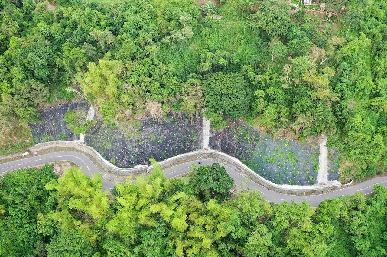 DPWH completes 154-meter slope protection structure in La Union