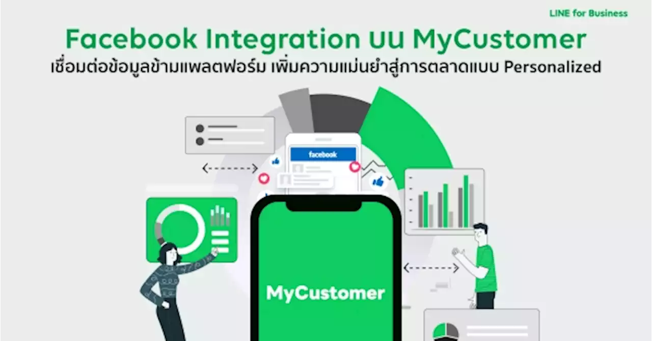 LINE เปิดตัวฟีเจอร์ใหม่ Facebook Integration บน MyCustomer เชื่อมต่อข้อมูลข้ามแพลตฟอร์ม เพิ่มความแม่นยำสู่การตลาดแบบ Personalized