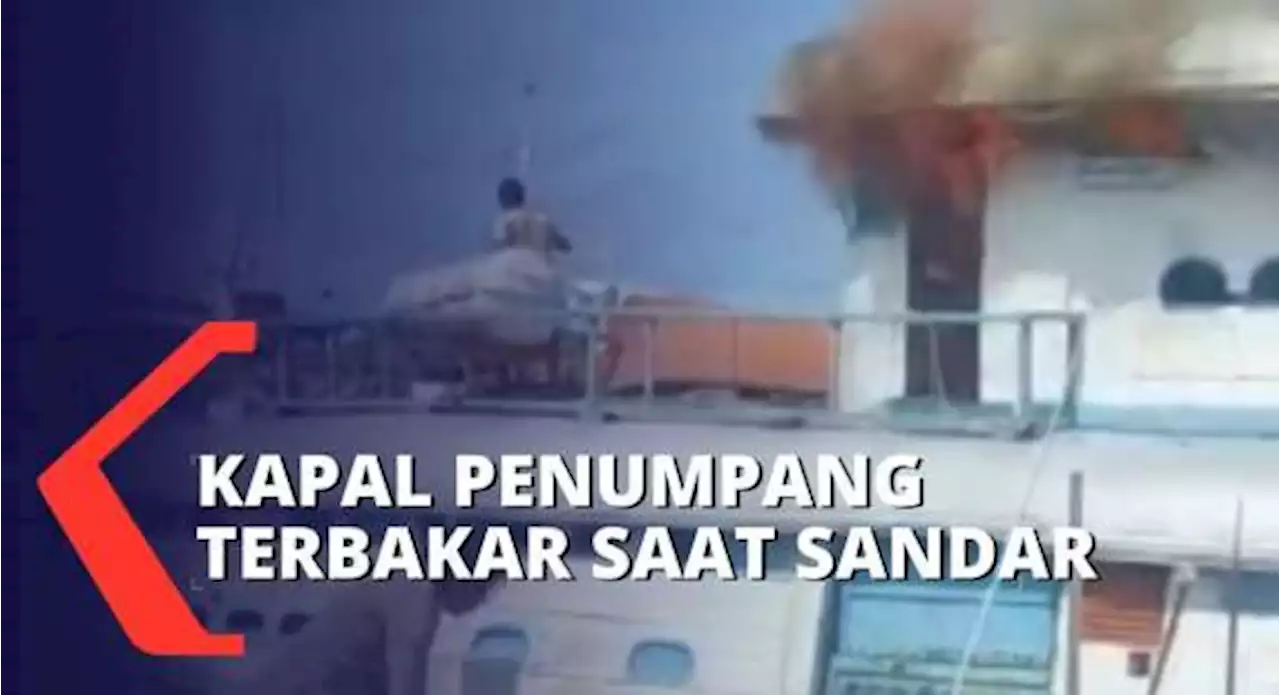 Kapal Penumpang Antar Pulau di Pelabuhan Tuapejat Terbakar Saat Bersandar!