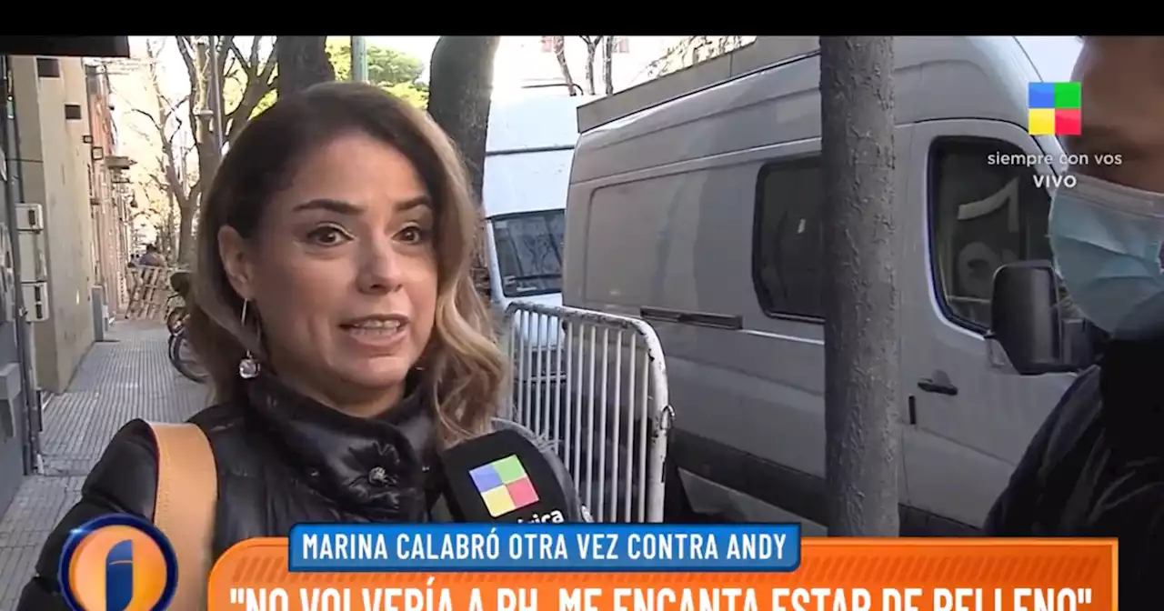 Marina Calabró continúa disparando contra Andy Kusnetzoff: “Ni loca voy a PH” | TV | La Voz del Interior