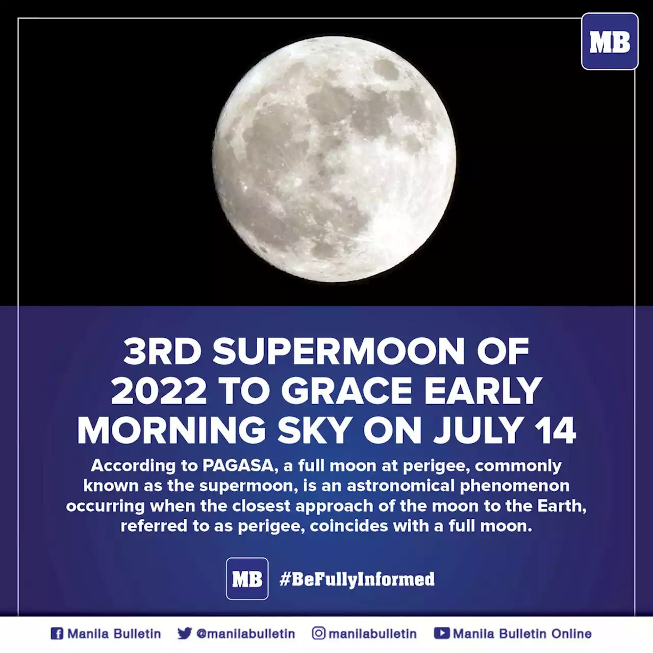 3rd supermoon of 2022 to grace early morning sky on July 14