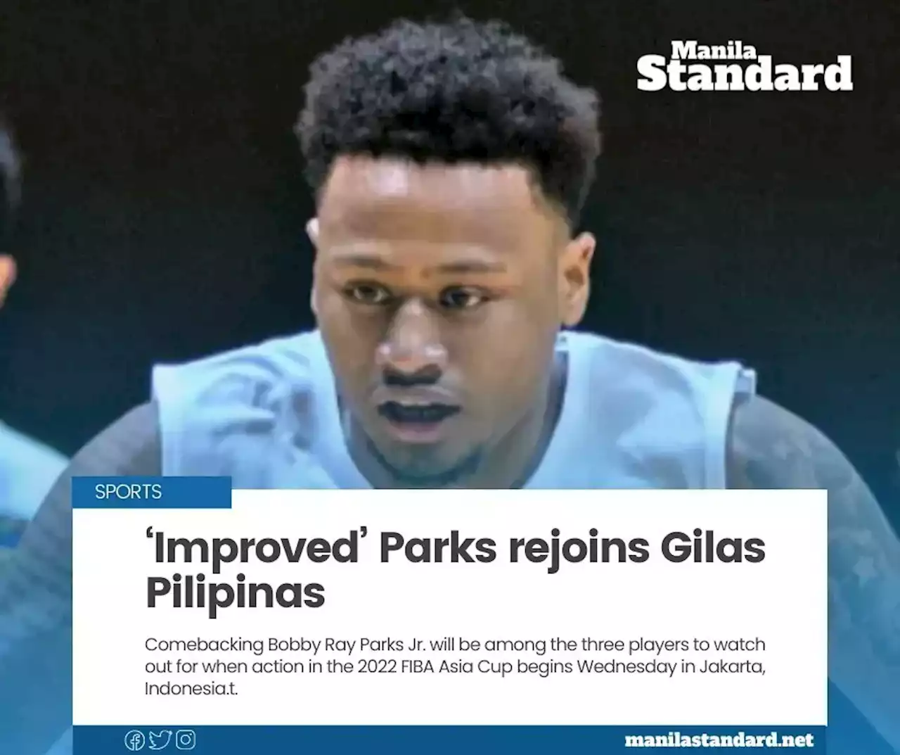 ‘Improved’ Parks rejoins Gilas Pilipinas